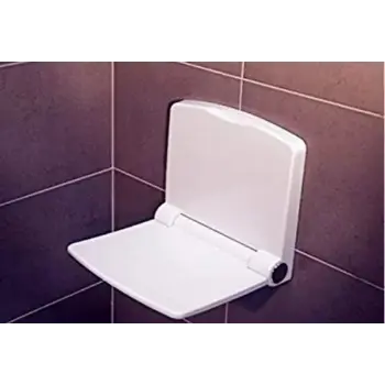 White Plastic Shower Seat